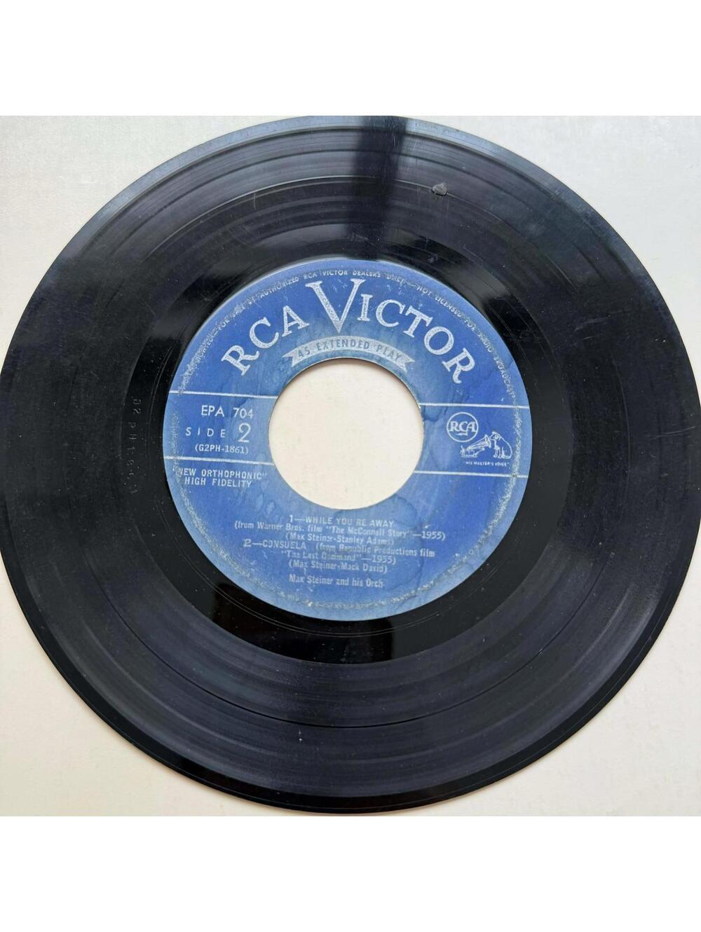 Max Steiner and his Orch. - While you're Away/Consuela 45rpm VG+ R32